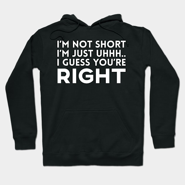 I'm Not Short I'm Just Uhh Hoodie by giovanniiiii